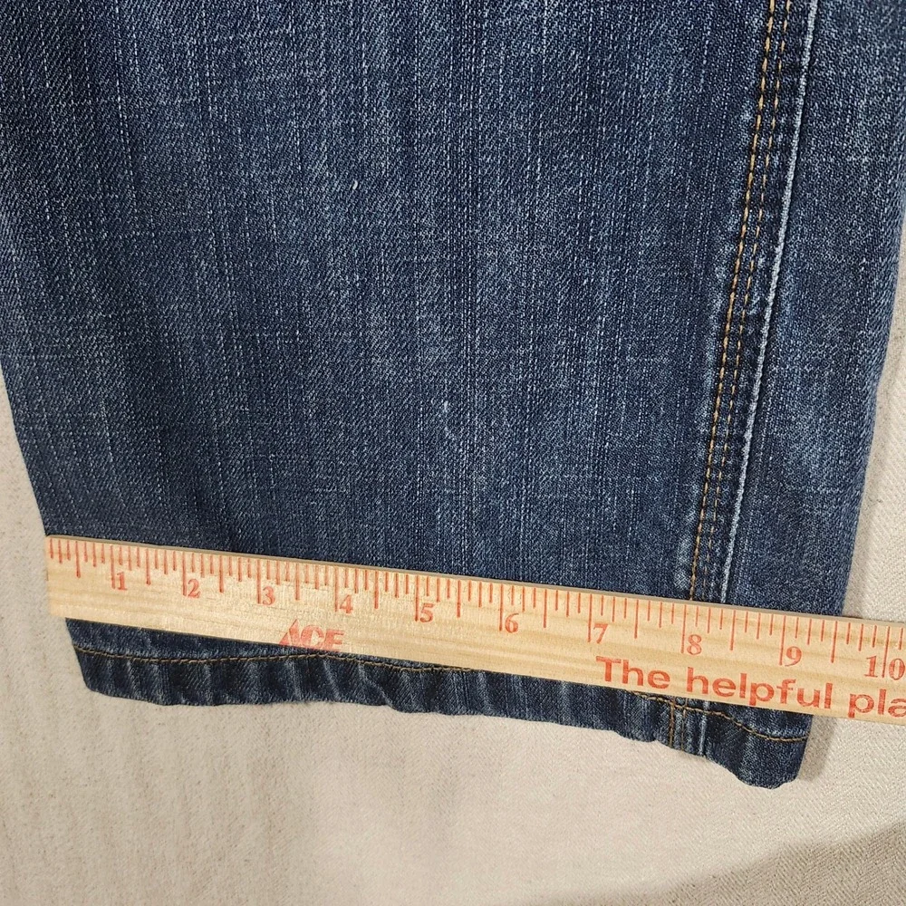 Old Navy Y2K Mens Loose Painter Jeans Blue 100% Cotton Utility Carpenter 33x34